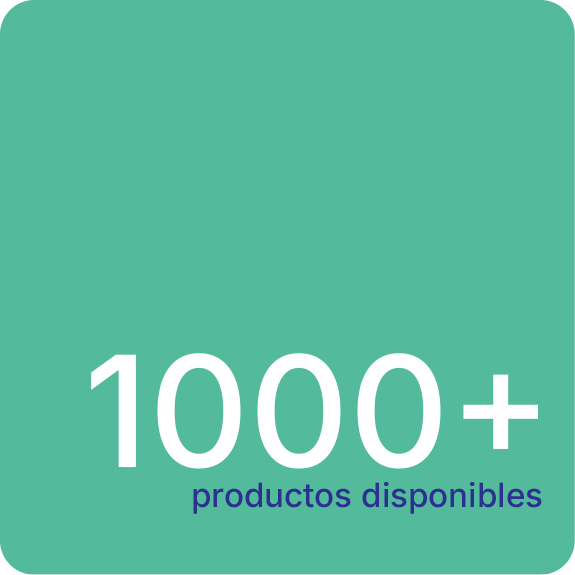 mas de 1000 productos disponibles