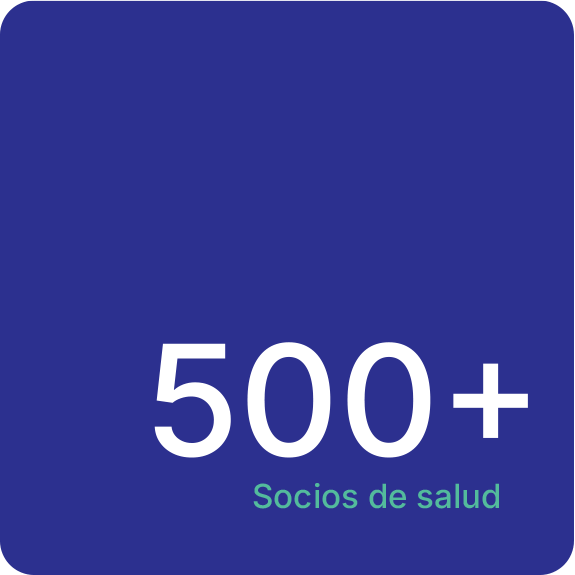 mas de 500 socios de salud